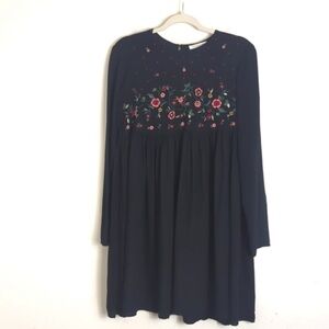 NWT Beachlunchlounge Embroidered Babydoll Dress